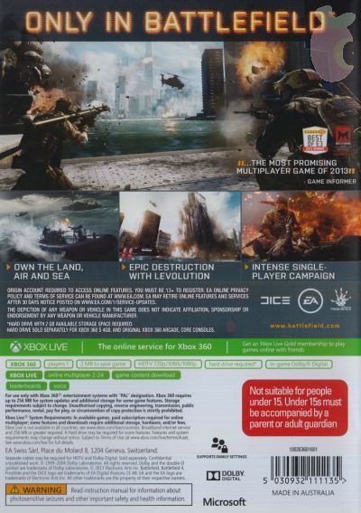 Battlefield 4 - Deluxe Edition - Microsoft Xbox 360 ((EA) Electronic Arts - 1) video game collectible [Barcode 5030949112552] - Main Image 2