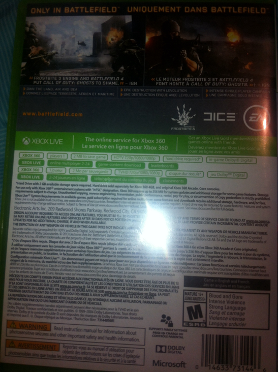 Battlefield 4 - Microsoft Xbox 360 video game collectible - Main Image 2