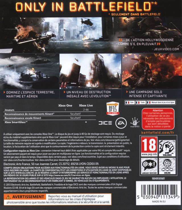 Battlefield 4 - Microsoft Xbox One (Eletronic Arts - 32) video game collectible - Main Image 2