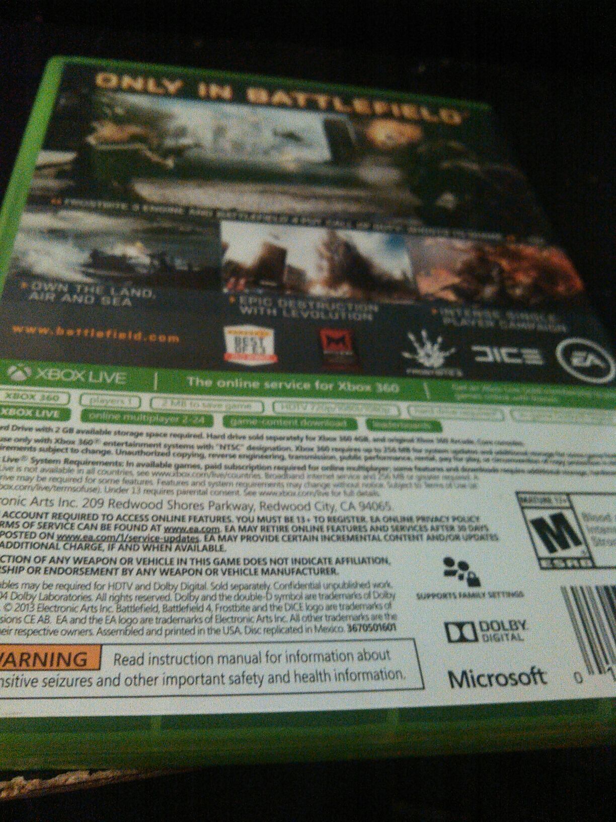 Battlefield 4 - Microsoft Xbox 360 (EA DICE - 1) video game collectible - Main Image 2