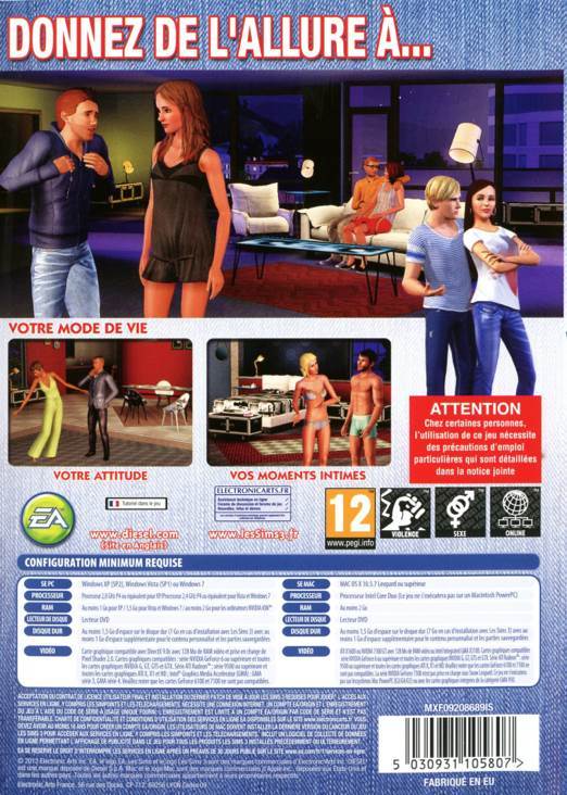 Les Sims 3 : Diesel Kit - PC (EA) video game collectible [Barcode 5030931105807] - Main Image 2
