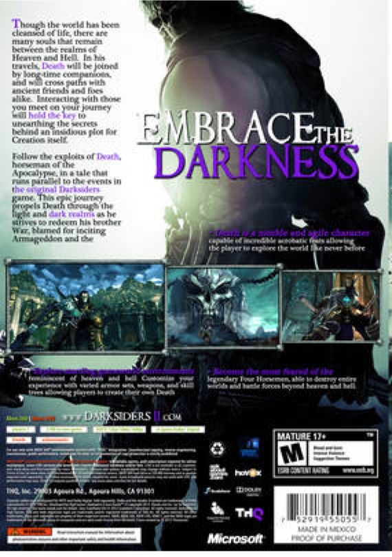 Darksiders II - Angel Of Death Pack - Microsoft Xbox 360 (THQ - 1) video game collectible [Barcode 4005209166041] - Main Image 2