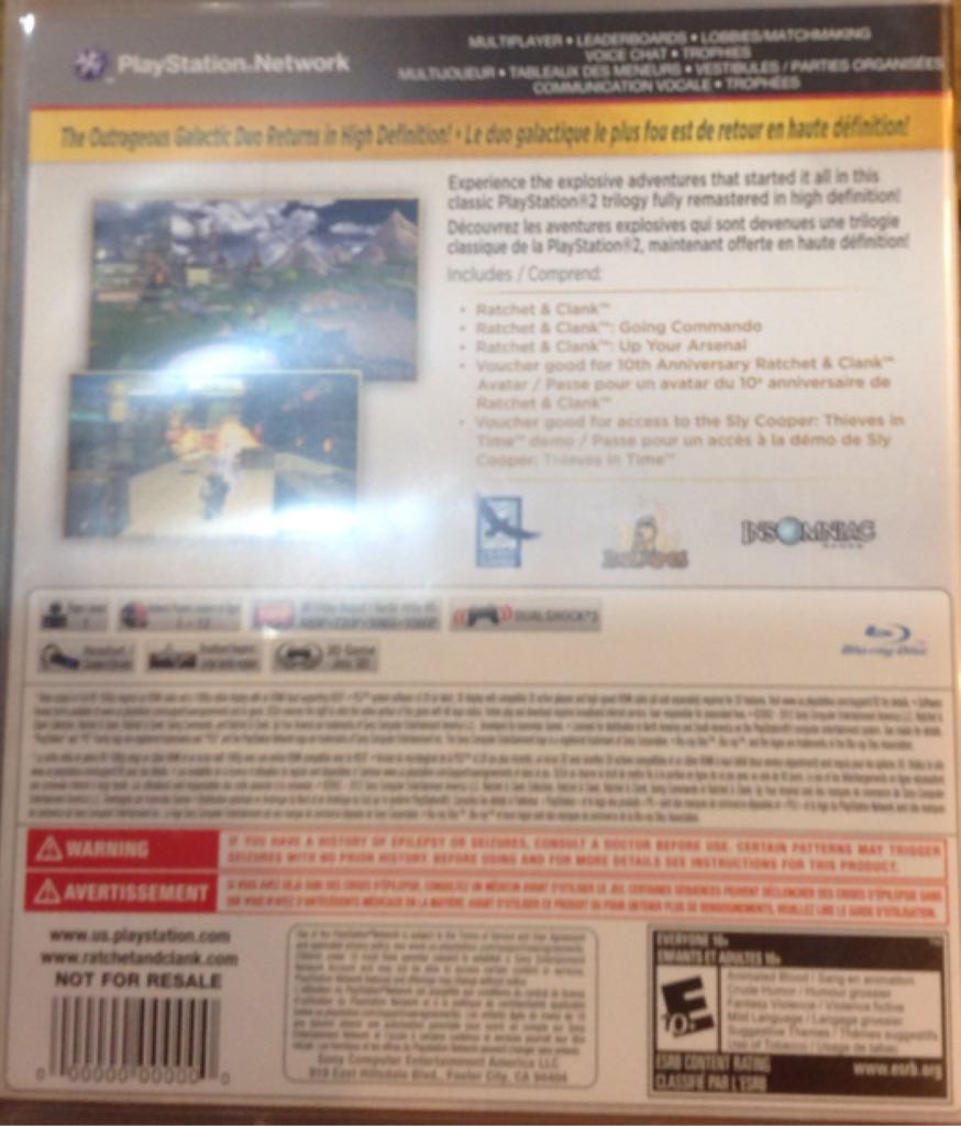 Ratchet & Clank Collection - Sony PlayStation 3 (PS3) (CCP / Sony Computer Entertainment) video game collectible - Main Image 2