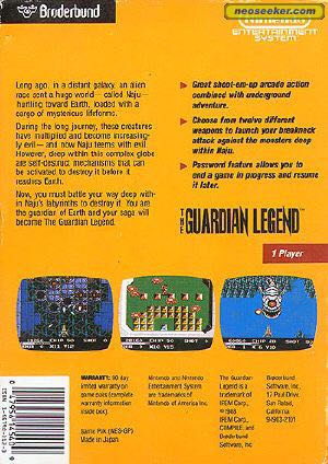 The Gaurdian Legend - Nintendo Entertainment System (NES) video game collectible - Main Image 2