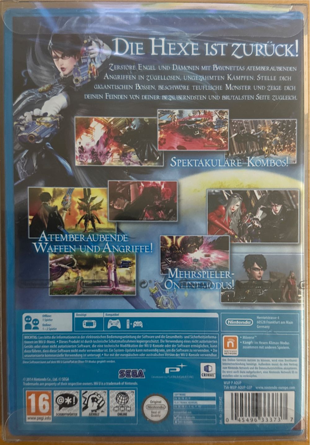 Bayonetta 2 - Nintendo Wii U (Nintendo - 1) video game collectible [Barcode 045496333737] - Main Image 2