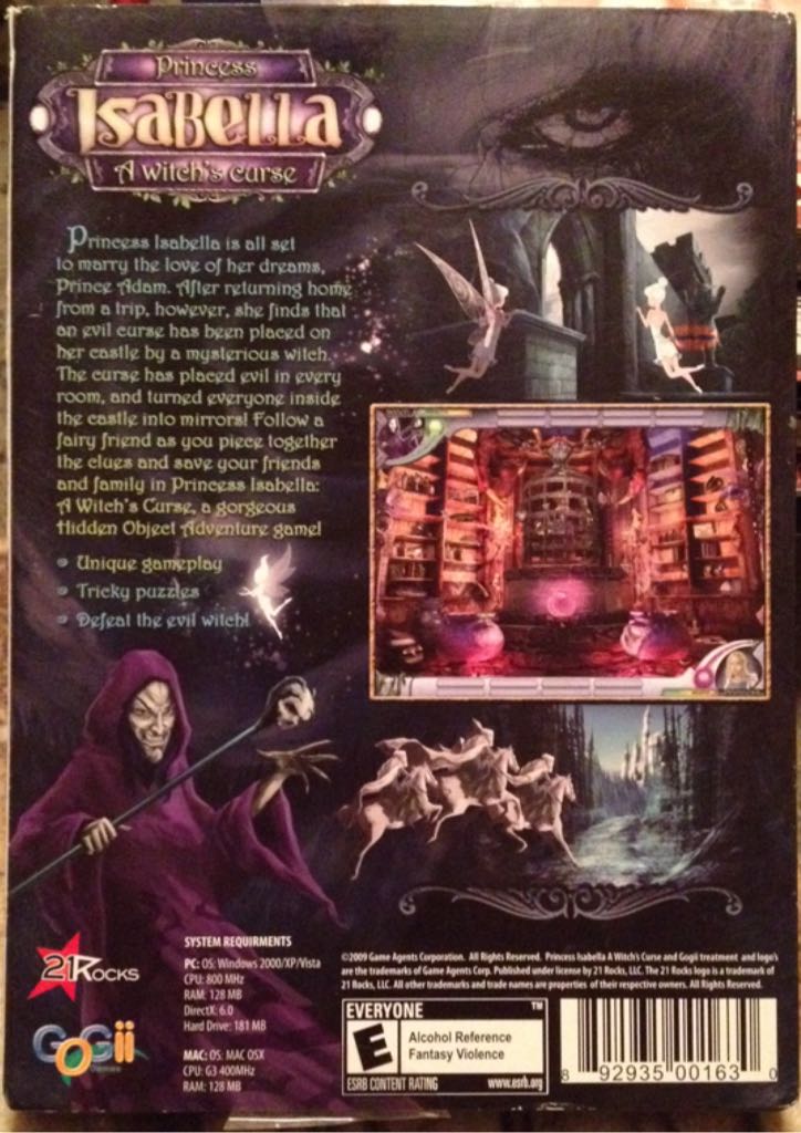 Princess Isabella A Witch’s Curse - PC (Gogii) video game collectible [Barcode 892935001630] - Main Image 2
