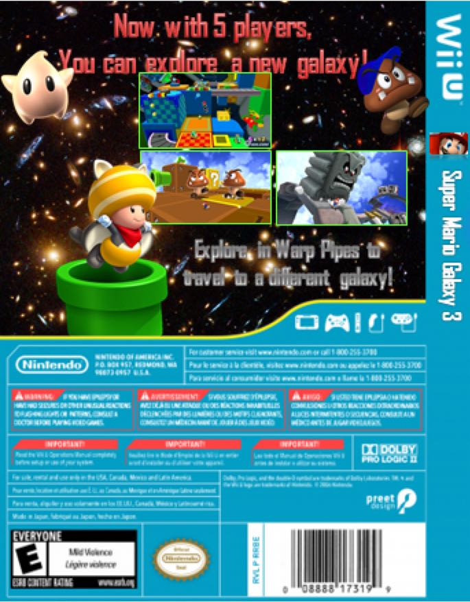 Super Mario Galaxy 3 - Nintendo Wii U (Nintendo - 5) video game collectible - Main Image 2
