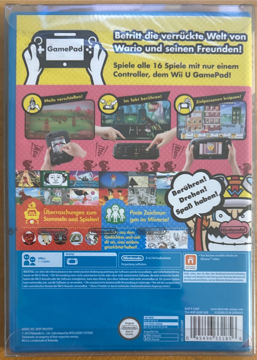 Game And Wario - Nintendo Wii U (Nintendo - 1) video game collectible [Barcode 045496331856] - Main Image 2