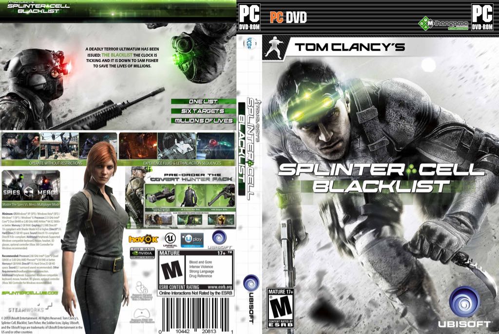 Tom Clancy’s Splinter Cell Blacklist - Sony PlayStation 3 (PS3) video game collectible - Main Image 2