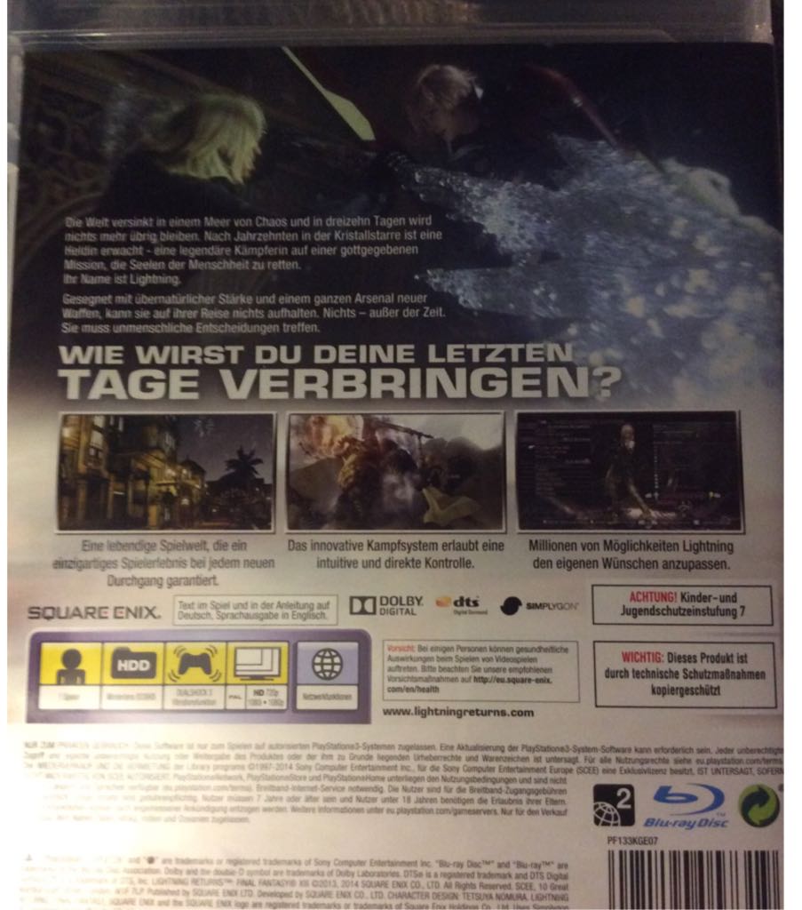 Final Fantasy XIII - Lightning Returns - Sony PlayStation 3 (PS3) (Square Enix - 1) video game collectible [Barcode 5021290057319] - Main Image 2