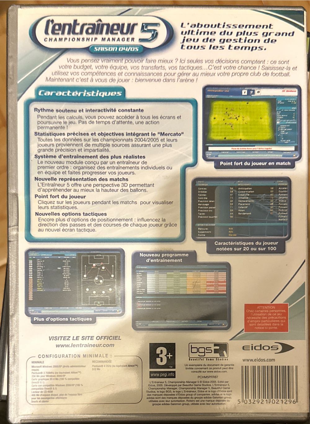 L’entraineur 5 - PC video game collectible [Barcode 5032921021296] - Main Image 2