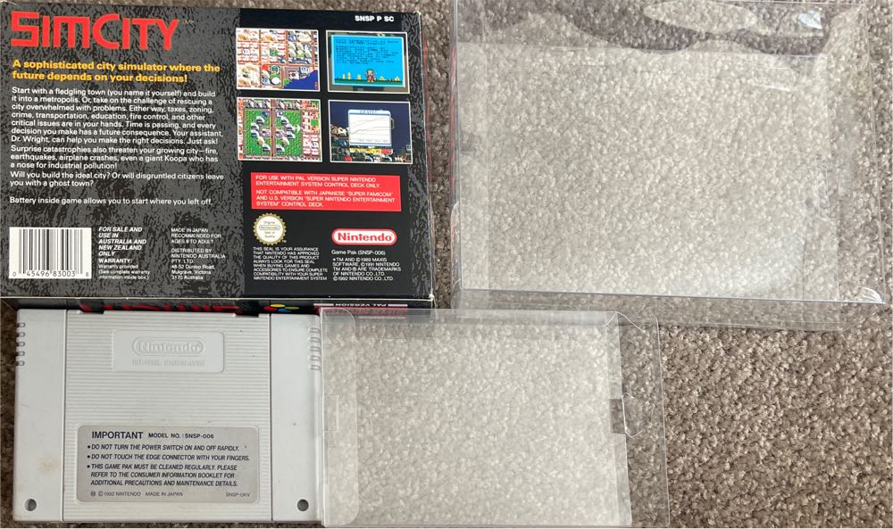Sim City - Nintendo Super Nintendo Entertainment System (SNES) (Nintendo - 1) video game collectible [Barcode 045496830038] - Main Image 4