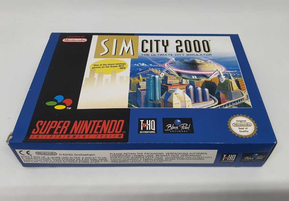 SimCity 2000 - Nintendo Super Nintendo Entertainment System (SNES) (THQ - 1) video game collectible [Barcode 785138330112] - Main Image 4