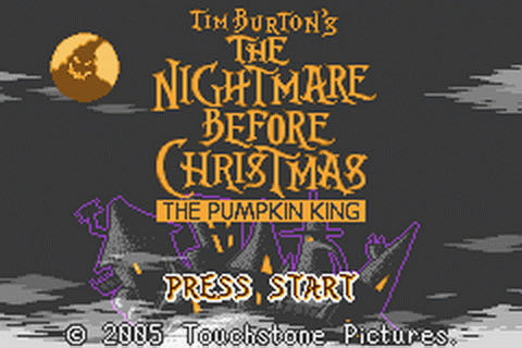 Tim Burton’s The Nightmare Before Christmas: The Pumpkin King - Nintendo Game Boy Advance (GBA) (Buena Vista Games - 1) video game collectible [Barcode 8717418061951] - Main Image 3