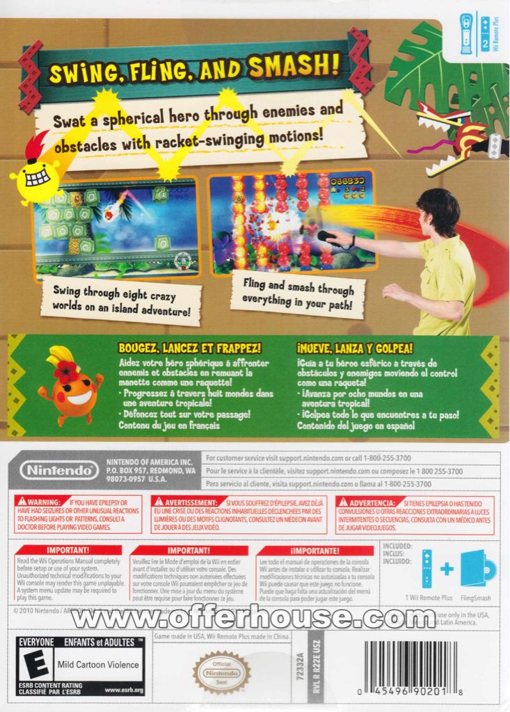 Fling Smash - Nintendo Wii (Nintendo - 2) video game collectible [Barcode 045496902124] - Main Image 2