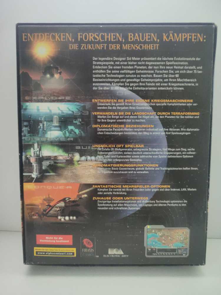 Sid Meier’s Alpha Centauri - PC video game collectible [Barcode 5030932018311] - Main Image 2