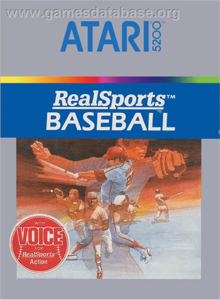 Real Sports Baseball - Atari 5200 (Atari) video game collectible - Main Image 1