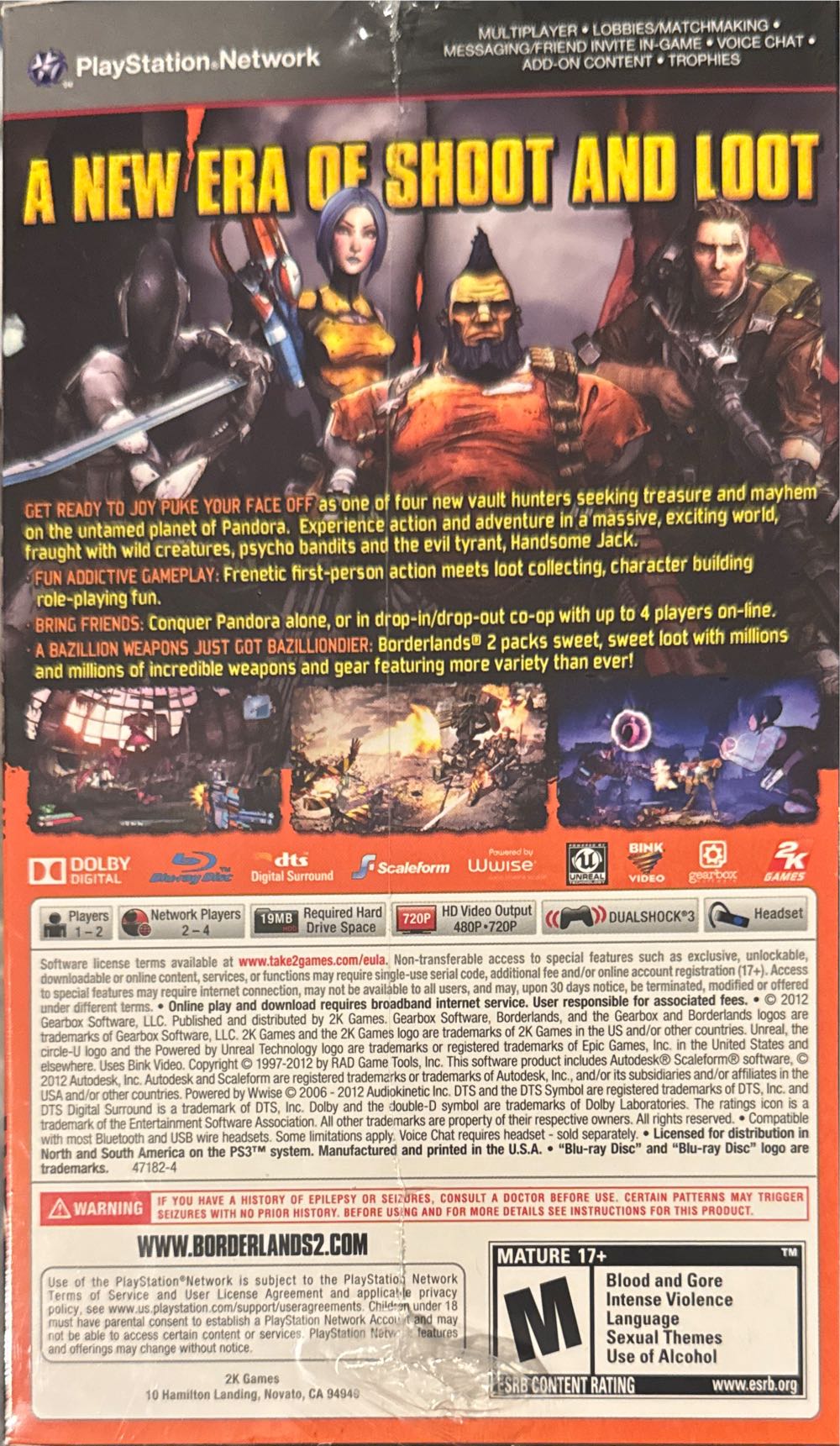 Borderlands 2 - Deluxe Vault Hunter’s - Sony PlayStation 3 (PS3) (2K Boston/2K - 4) video game collectible [Barcode 710425471827] - Main Image 3