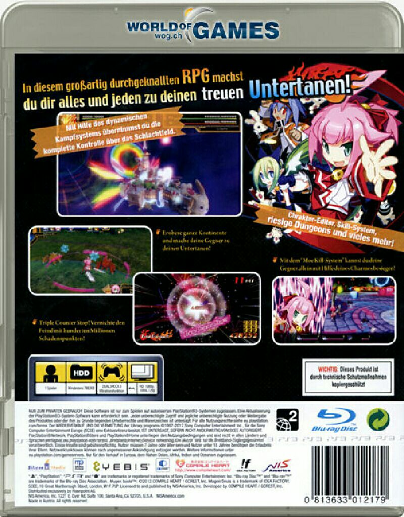 Mugen Souls - Sony PlayStation 3 (PS3) (NIS America, Inc. - 1) video game collectible [Barcode 813633012209] - Main Image 2
