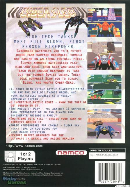 Cybersled - Sony PlayStation video game collectible - Main Image 2