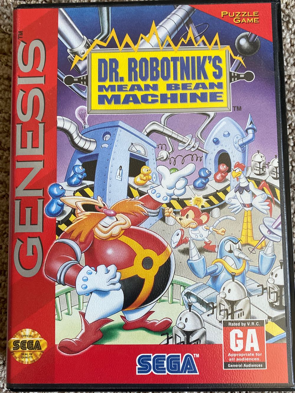 Dr Robotnik’s Mean Bean Machine - Sega Genesis (Mega Drive) (Sega) video game collectible - Main Image 3