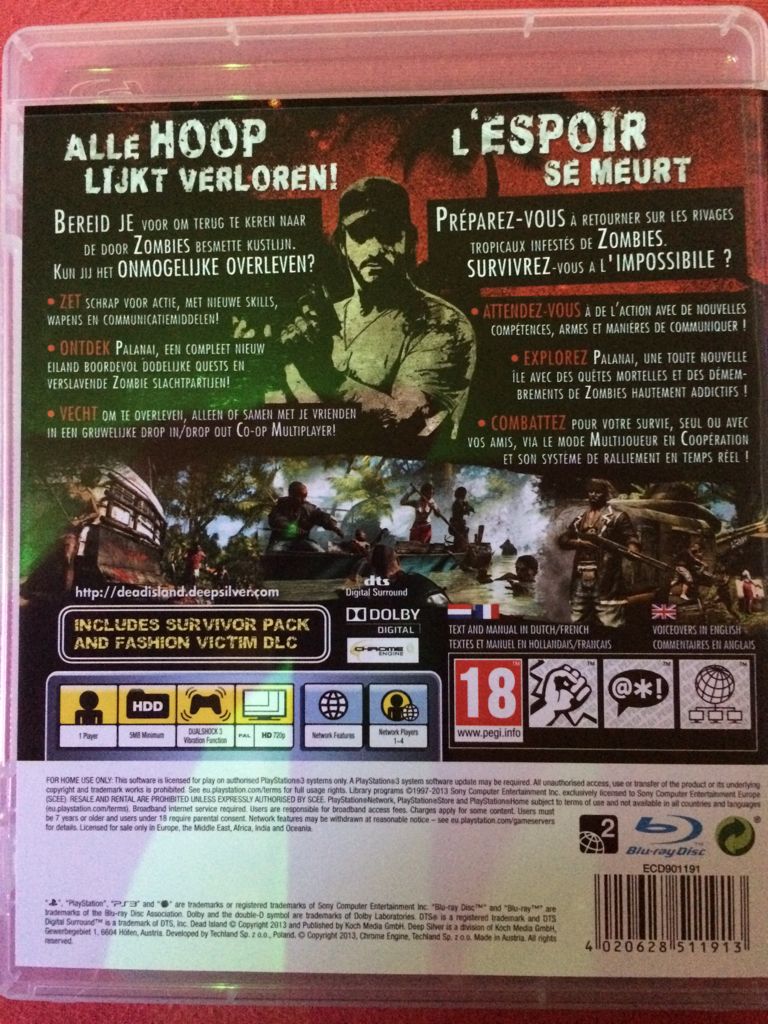Dead Island Special Edition - Sony PlayStation 3 (PS3) video game collectible [Barcode 4020628511913] - Main Image 2