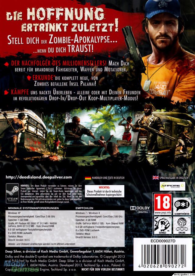 Dead Island Riptide - Sony PlayStation 3 (PS3) video game collectible - Main Image 2