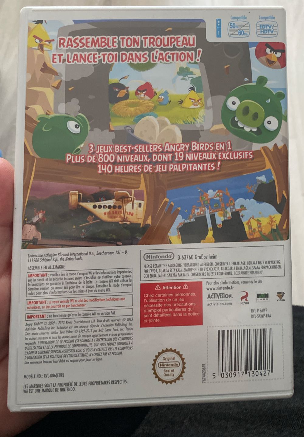 Angry Birds Trilogy - Nintendo Wii video game collectible [Barcode 5030917130427] - Main Image 2