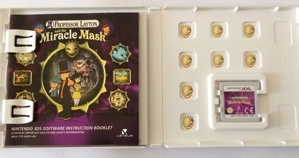 Professor Layton and the Miracle Mask - Nintendo 3DS (Level5 - 1) video game collectible [Barcode 045496522704] - Main Image 3