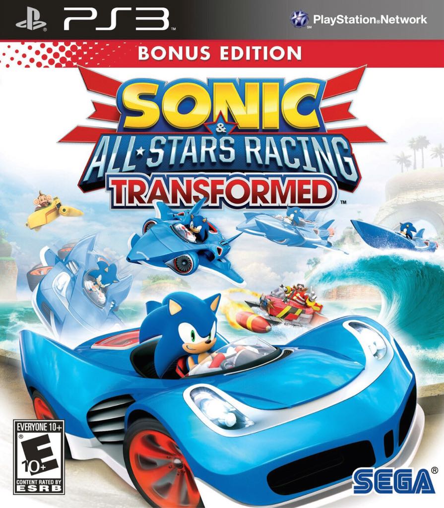 Sonic All Stars Racing Transformed - Sony PlayStation 3 (PS3) (Sega - 4) video game collectible - Main Image 1