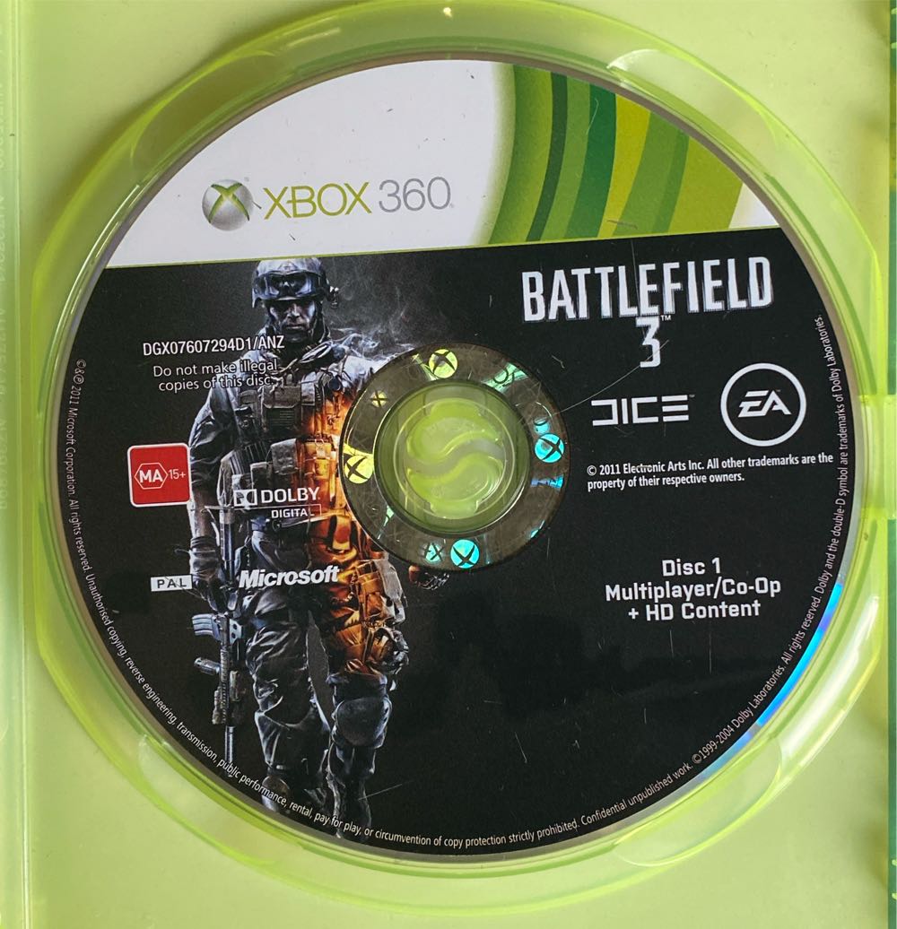 Battlefield 3 - Microsoft Xbox 360 (EA Swiss Sarl - 1-24) video game collectible [Barcode 5030938110361] - Main Image 3