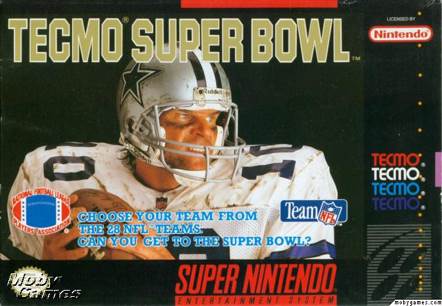 Super Tecmo Bowl - Nintendo Super Nintendo Entertainment System (SNES) video game collectible - Main Image 1