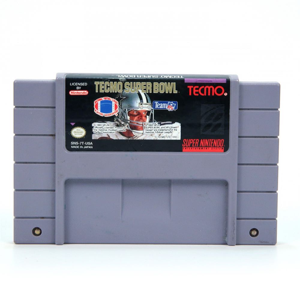Super Tecmo Bowl - Nintendo Super Nintendo Entertainment System (SNES) video game collectible - Main Image 3