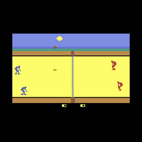 Real Sports Volleyball - Atari 2600 (Atari - 2) video game collectible - Main Image 3
