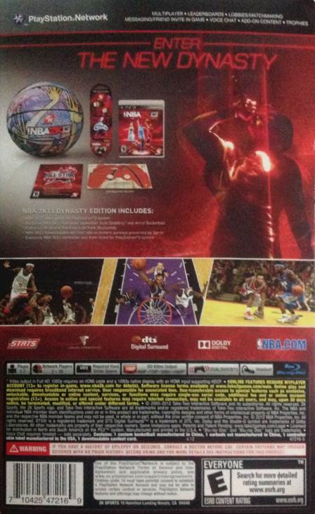 NBA 2k13 Dynasty Edition - Microsoft Xbox 360 (2K Sports - 1-7) video game collectible [Barcode 710425492150] - Main Image 2