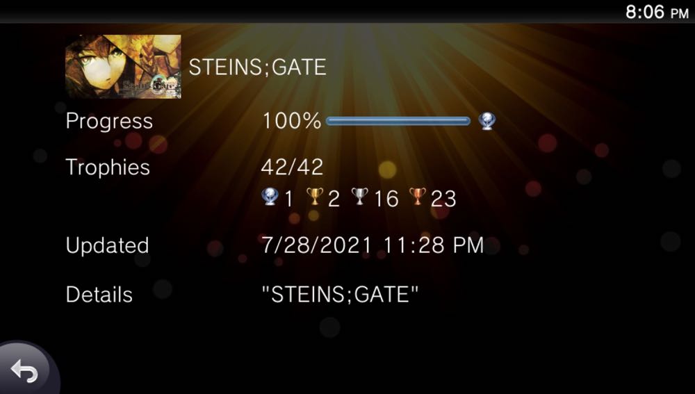 Steins;Gate - Sony PlayStation Vita (PS Vita) (Pqube - 1) video game collectible [Barcode 814737020039] - Main Image 3