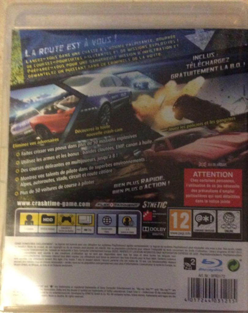 Crash Time 5 Undercover - Sony PlayStation 3 (PS3) (4) video game collectible - Main Image 2