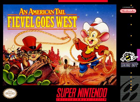An American Tail: Fievel Goes West - Nintendo Super Nintendo Entertainment System (SNES) video game collectible - Main Image 1