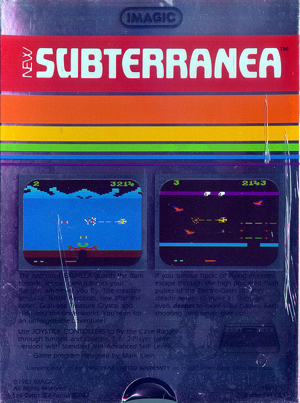 Subterranea - Atari 2600 (Imagic) video game collectible - Main Image 2
