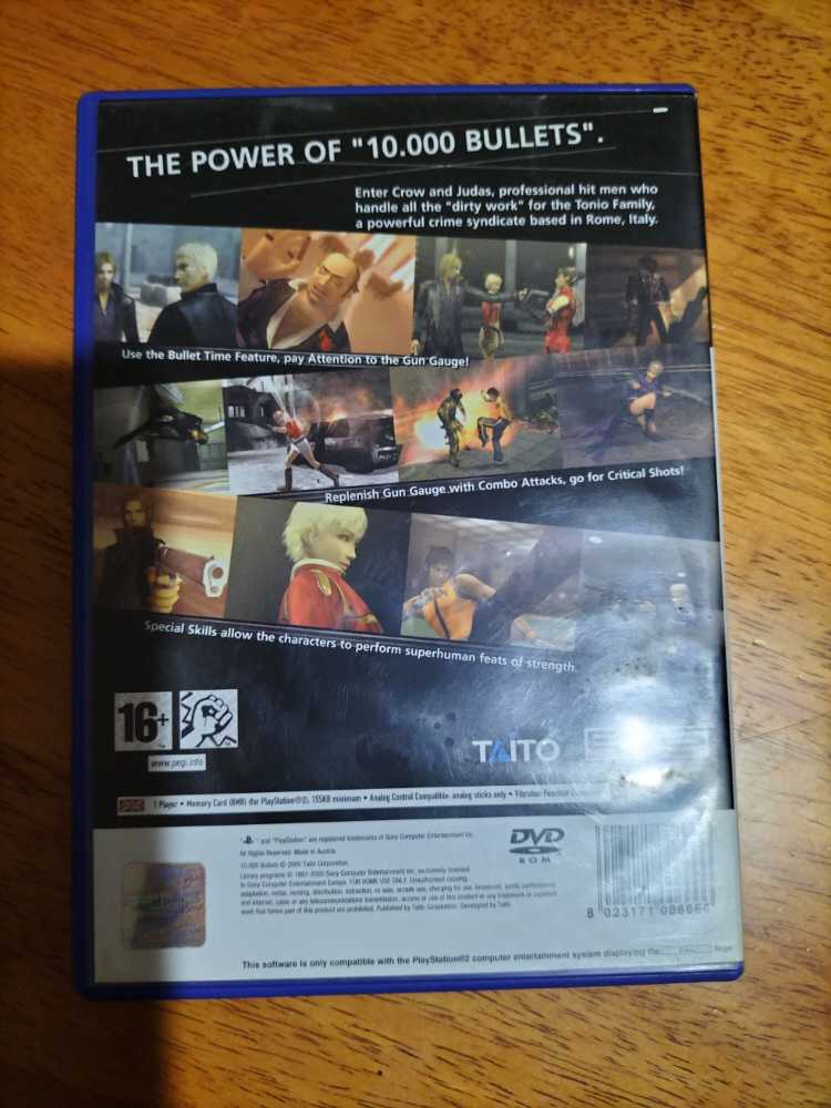 10.000 Bullets - Sony PlayStation 2 (PS2) (505 Games - 1) video game collectible [Barcode 8023171006666] - Main Image 2