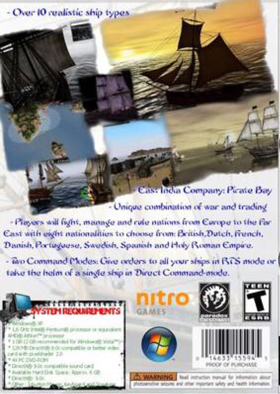 East India Company-Complete Edition - PC (Nitro Games) video game collectible [Barcode 894785002089] - Main Image 2
