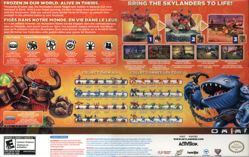 Skylanders Giants - Nintendo Wii U (Activision - 2) video game collectible [Barcode 0047875844377] - Main Image 2