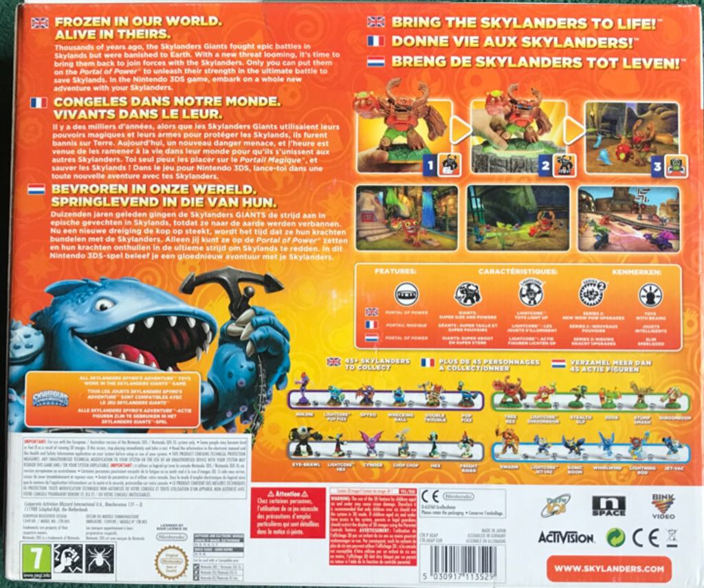 Skylanders: Giants - Nintendo 3DS (Activision Blizzard - 2) video game collectible [Barcode 5030917113529] - Main Image 2