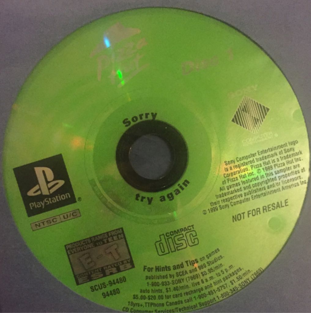 Pizza Hut - Sony PlayStation video game collectible - Main Image 1