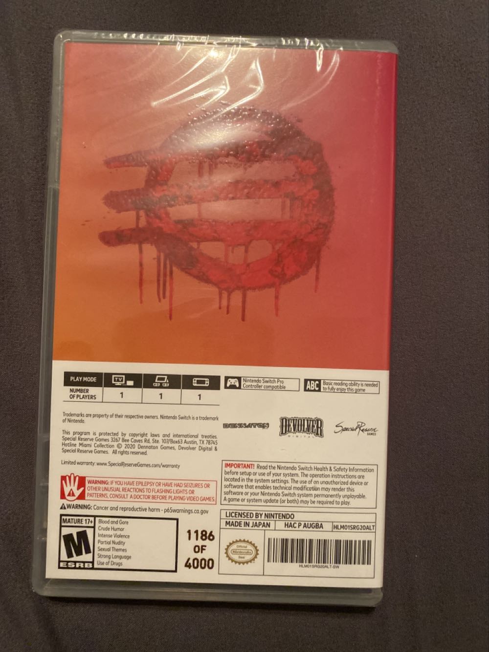 Hotline Miami Collection - Nintendo Switch eShop (Devolver - 1) video game collectible - Main Image 2