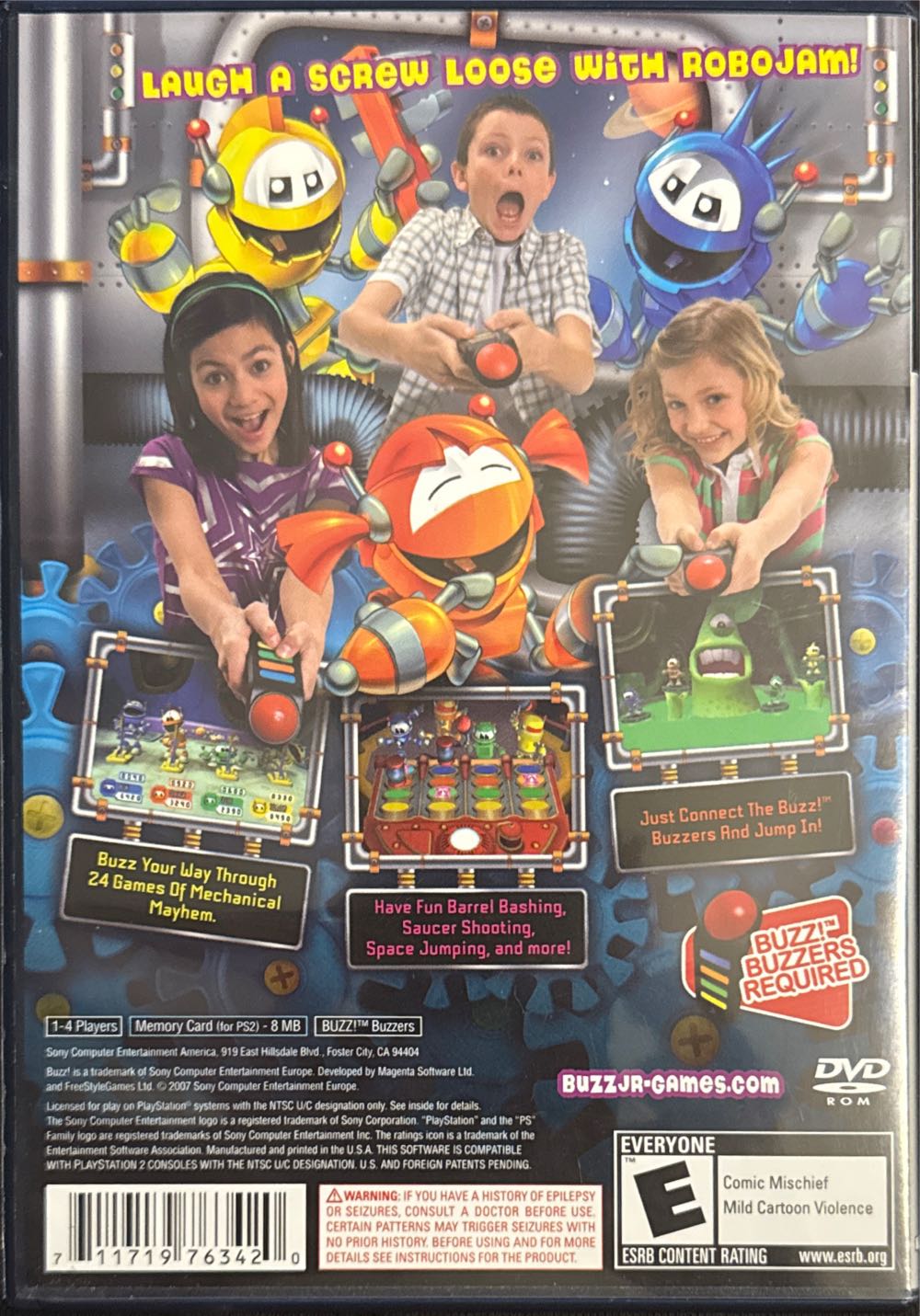 Buzz!: Junior - Robo Jam - Sony PlayStation 2 (PS2) (Sony Comptuter Entertainment - 4) video game collectible [Barcode 711719763420] - Main Image 2