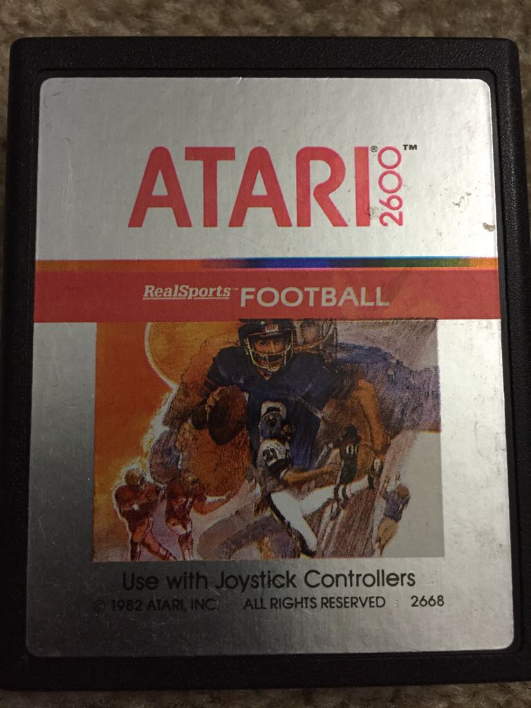 Real Sport Football - Atari 2600 video game collectible - Main Image 1