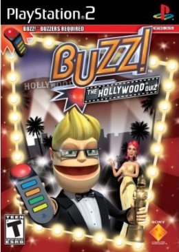 Buzz! The Hollywood Quiz - Sony PlayStation 2 (PS2) (Sony Computer Entertainement Europe - 4) video game collectible [Barcode 711719763321] - Main Image 1