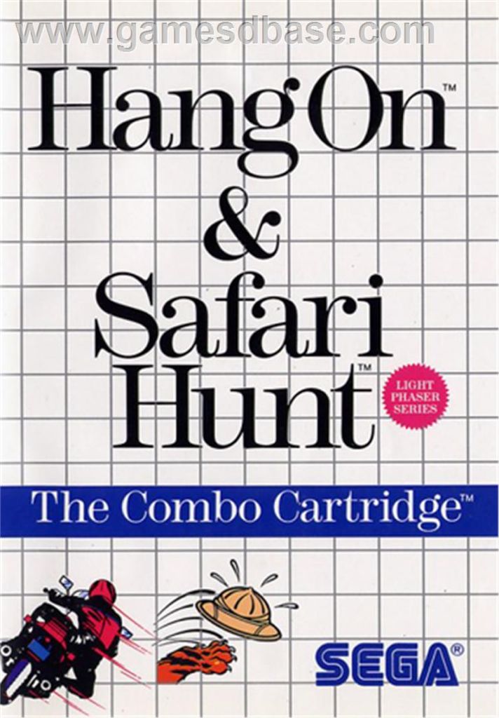 Hang On/ Safari Hunt - Sega Master System video game collectible - Main Image 1