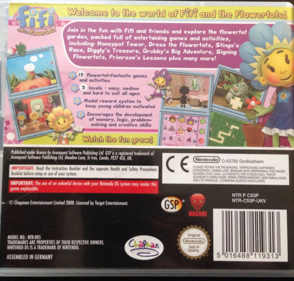Fifi And The Flowertots - Nintendo DS (GSP) video game collectible [Barcode 5016488119313] - Main Image 2